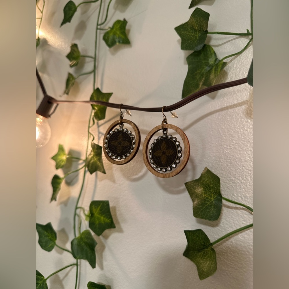 Handmade Loui Vuitton Earrings